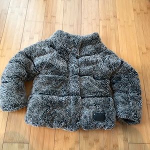 IKKS girls faux fur jacket size 3T
